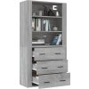 Skříň highboard kompozitní dřevo [3185394] (Barva dub sonoma)