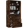 Skříň highboard kompozitní dřevo [3185394] (Barva dub sonoma)