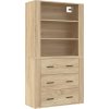 Skříň highboard kompozitní dřevo [3185394] (Barva dub sonoma)