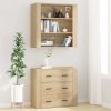 Skříň highboard kompozitní dřevo [3185394] (Barva dub sonoma)