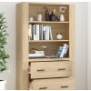 Skříň highboard kompozitní dřevo [3185394] (Barva dub sonoma)