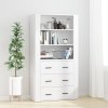 Skříň highboard kompozitní dřevo [3185394] (Barva dub sonoma)