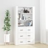 Skříň highboard kompozitní dřevo [3185394] (Barva dub sonoma)