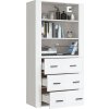 Skříň highboard kompozitní dřevo [3185394] (Barva dub sonoma)