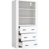 Skříň highboard kompozitní dřevo [3185394] (Barva dub sonoma)