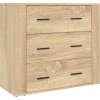 Skříň highboard kompozitní dřevo [3185394] (Barva dub sonoma)