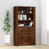 Skříň highboard kompozitní dřevo [3185394] (Barva dub sonoma)