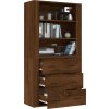 Skříň highboard kompozitní dřevo [3185394] (Barva dub sonoma)