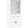 Skříň highboard kompozit [3185375] (Barva Bílá)