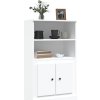 Skříň highboard 60 x 35,5 x 103,5 kompozitní dřevo [816312] (Barva Bílá)