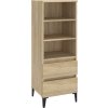 Skříň highboard 40 x 36 x 110 cm kompozit [821251] (Barva Hnědý dub)
