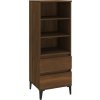Skříň highboard 40 x 36 x 110 cm kompozit [821251] (Barva Hnědý dub)