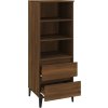 Skříň highboard 40 x 36 x 110 cm kompozit [821251] (Barva Hnědý dub)