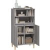 Skříň highboard 60 x 36 x 110 cm kompozitní dřevo [821224] (Barva Betonová šedá)