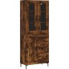 Skříň highboard 69,5 x 34 x 180 cm kompozitní dřevo [3198657] (Barva Bílá)