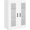 Skříň highboard 69,5 x 34 x 180 cm kompozitní dřevo [3198657] (Barva Bílá)