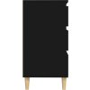 Příborník 60 x 35 x 70 cm kompozitní dřevo [823041] (Barva Černá)