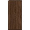 Příborník 90x29,5x65 cm kompozitní dřevo [823347] (Barva Kouřový dub)