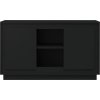 Příborník 102 x 35 x 60 cm kompozitní dřevo [831878] (Barva Černá)