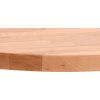 Stolní deska Ø 30 x 2,5 cm kulatá masivní bukové dřevo [355913] (Barva Světle hnědá)