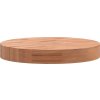 Stolní deska Ø 30 x 4 cm kulatá masivní bukové dřevo [355920] (Barva Světle hnědá)