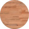 Stolní deska Ø 30 x 1,5 cm kulatá masivní bukové dřevo [355906] (Barva Světle hnědá)