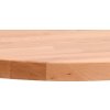 Stolní deska Ø 30 x 1,5 cm kulatá masivní bukové dřevo [355906] (Barva Světle hnědá)