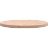 Stolní deska Ø 80 x 4 cm kulatá masivní bukové dřevo [355925] (Barva Světle hnědá)