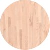 Stolní deska Ø 60 x 4 cm kulatá masivní bukové dřevo [355944] (Barva Hnědá)