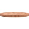 Stolní deska Ø 60 x 4 cm kulatá masivní bukové dřevo [355944] (Barva Hnědá)