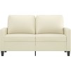 2místná pohovka 120 cm umělá kůže [359133] (Barva Krémová)
