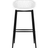Barové židle 2 ks [248150] (Barva Bílá a černá)