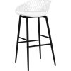 Barové židle 2 ks [248150] (Barva Bílá a černá)