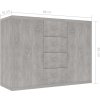 Příborník 88x30x64 cm kompozitní dřevo [815370] (Barva Šedá sonoma)