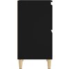 Příborník 60 x 35 x 70 cm kompozitní dřevo [821157] (Barva Černá)