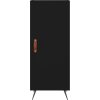 Příborník 34,5 x 34 x 90 cm kompozitní dřevo [828509] (Barva Černá)