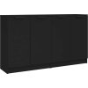 Příborníky 2 ks 60 x 30 x 70 cm kompozitní dřevo [3115773] (Barva Černá)