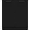 Příborníky 2 ks 60 x 30 x 70 cm kompozitní dřevo [3115773] (Barva Černá)