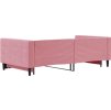 Válenda s přistýlkou 100 x 200 cm samet [3196701] (Barva Růžová)