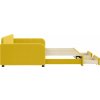 Válenda s přistýlkou a zásuvkami 100 x 200 cm samet [3196989] (Barva Žlutá)