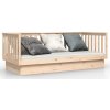 Válenda bez matrace 100 x 200 cm masivní borovice [821569] (Barva Přírodní)
