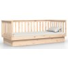 Válenda bez matrace 100 x 200 cm masivní borovice [821569] (Barva Přírodní)