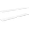Plovoucí nástěnné police 4 ks 80 x 23,5 x 3,8 cm MDF [323753] (Barva Bílá s vysokým leskem)