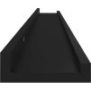 Nástěnné police 2 ks 100 x 9 x 3 cm [326665] (Barva Černá)