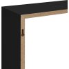 Nástěnné police kostky 3 ks MDF [323950] (Barva Černá)