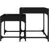 Odkládací stolky 2 ks kompozitní dřevo [823282] (Barva Černá)