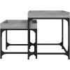 Odkládací stolky 2 ks kompozitní dřevo [823282] (Barva Černá)