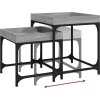 Odkládací stolky 2 ks kompozitní dřevo [823282] (Barva Černá)