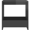 Odkládací stolek 50 x 26 x 50 cm kompozitní dřevo [806695] (Barva šedá s vysokým leskem)