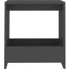 Odkládací stolek 50 x 26 x 50 cm kompozitní dřevo [806695] (Barva šedá s vysokým leskem)